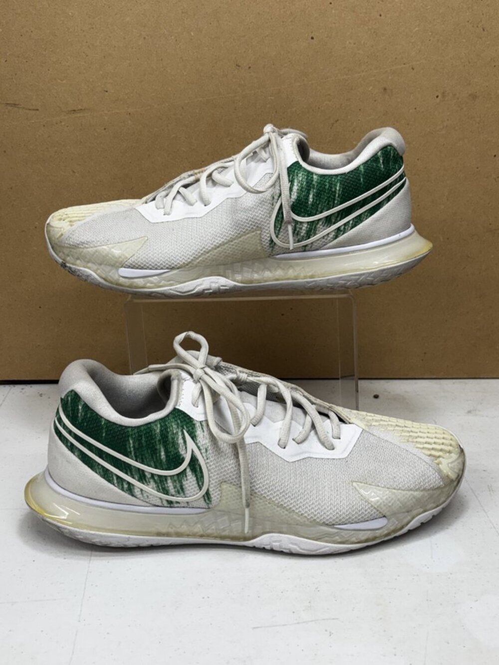 Nike Air Zoom Vapor Cage 4 HC Rafa Nadal White Clover Green Tennis 3 CD0424 102